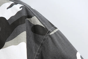 Disruptive Camouflage Elastic Waist Jacket , - Streetwear Jacket - Slick Street
