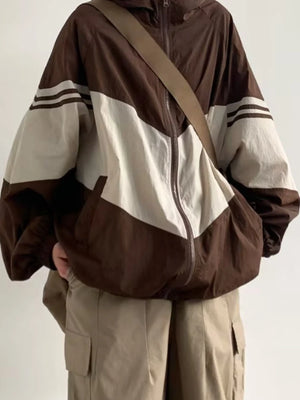 Two Tone MA21 Baggy Hoodie Brown, XS - Streetwear Hoodie - Slick Street