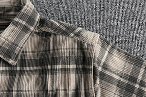 Plaid Chore Long Sleeve Shirt , - Streetwear Shirt - Slick Street