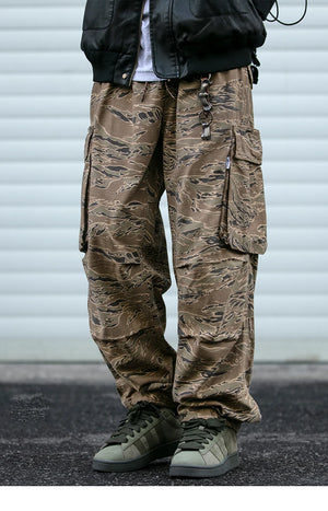 Camouflage Art Craft Cargo Pants , - Streetwear Pants - Slick Street