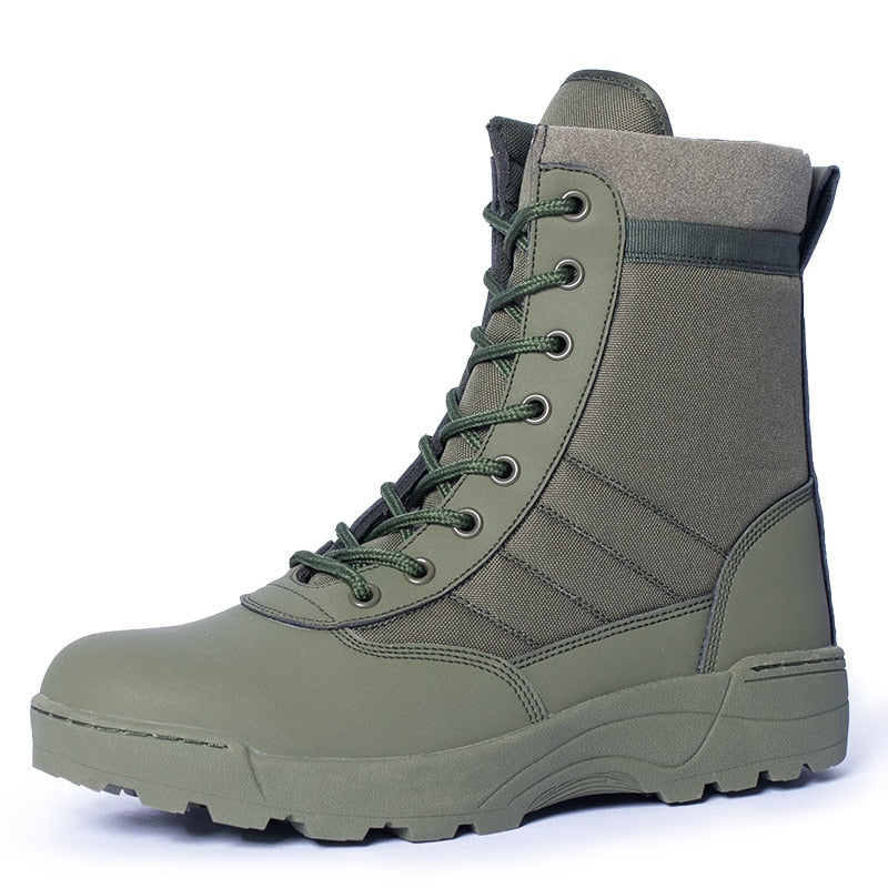 Delta Commando High Length Boots Green, 36 - Streetwear Shoes - Slick Street