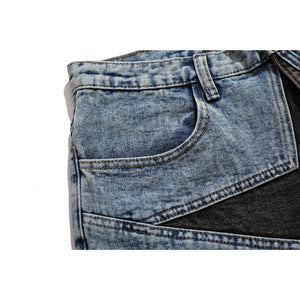 Star Denim Shorts , - Streetwear Shorts - Slick Street