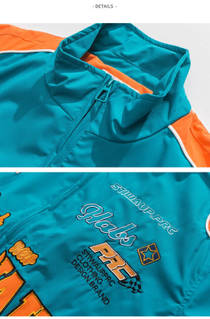 Stiwaup Racing Windbreaker Jacket , - Streetwear Jacket - Slick Street
