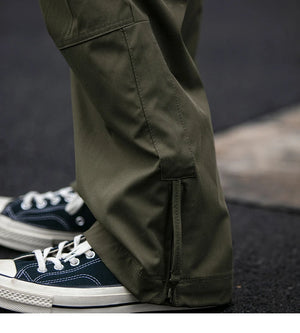 Ankle Zipper Style Cargo Pants , - Streetwear Pants - Slick Street
