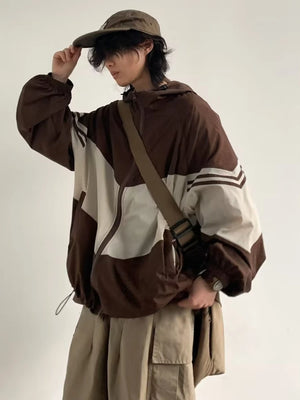 Two Tone MA21 Baggy Hoodie , - Streetwear Hoodie - Slick Street