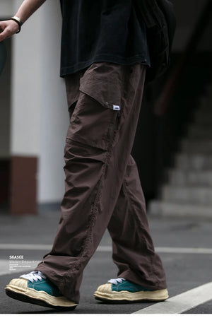 Waterproof Nylon Cargo Pants , - Streetwear Cargo Pants - Slick Street