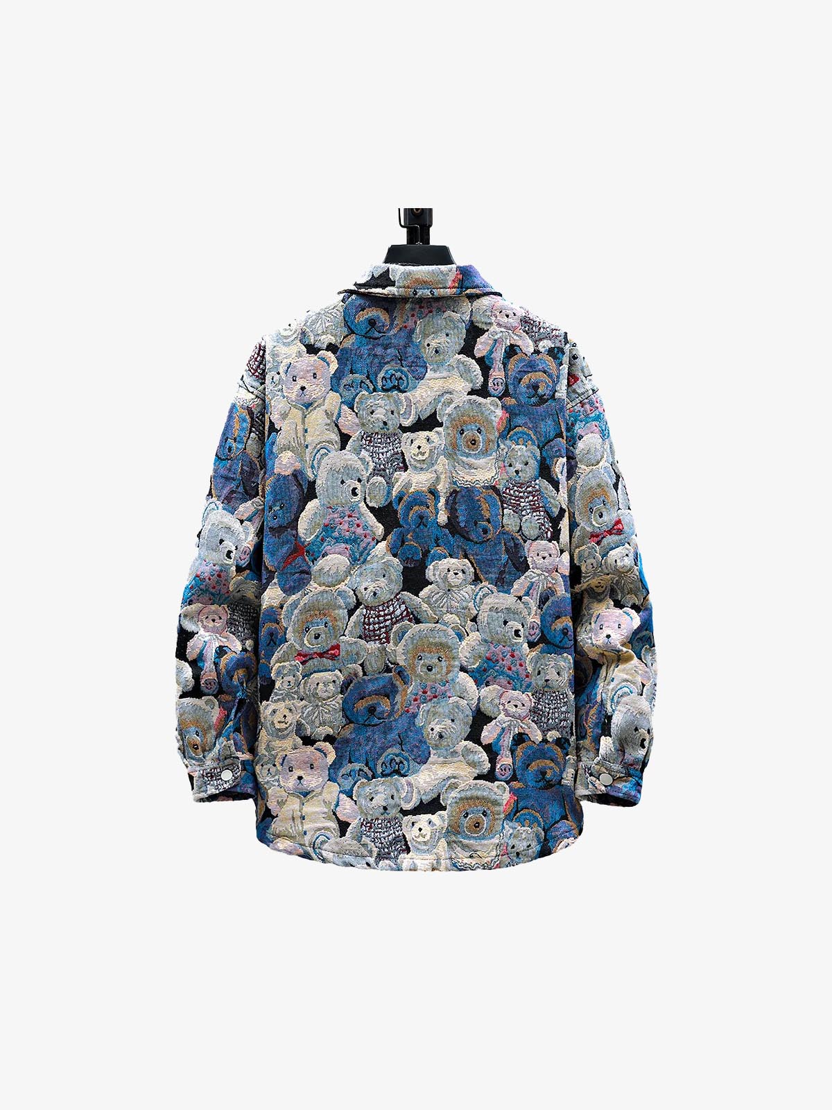Teddy Bear Jacquard Jacket , - Streetwear Jackets - Slick Street