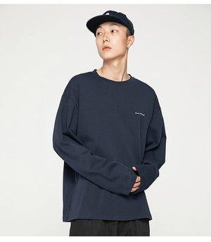 We lead, others copy© Casual Solid Long Sleeve , - Streetwear T-Shirts - Slick Street