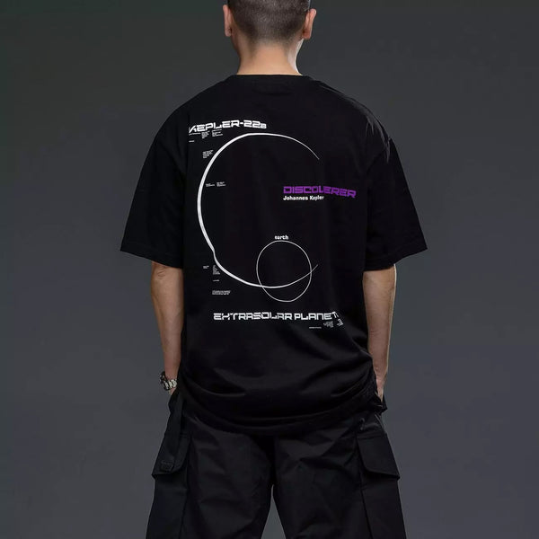 KEPLER-22 Extra Solar Planet Loose T-Shirt ,  - Streetwear T-Shirt - Slick Street