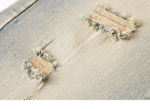 Retro Distressed Ankle Zipper Style Pants , - Streetwear Pants - Slick Street