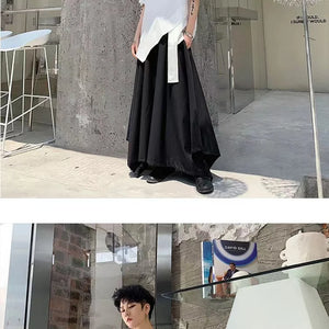 Kaju Long Bottom T-Shirt , - Streetwear T-Shirts - Slick Street