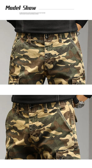Classic Vector Camouflage Slim Fit Pants , - Streetwear Cargo Pants - Slick Street