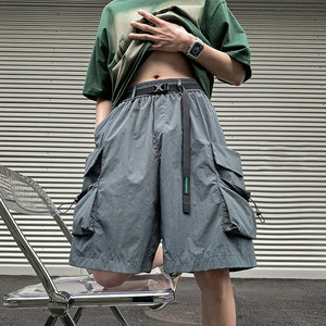 Active A1 Shorts Blue Grey, XS - Streetwear Shorts - Slick Street