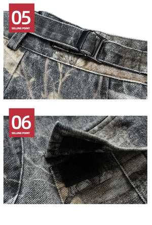 Hunting Camo Cargo Shorts , - Streetwear Shorts - Slick Street