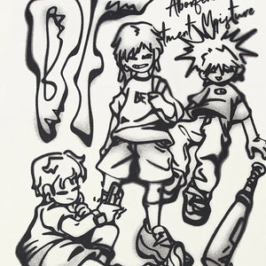 Y2K Anime Aesthetic Cartoon Pullover T-Shirt , - Streetwear T-Shirts - Slick Street