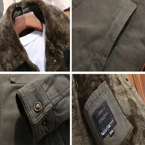 fur collar Bomber Button-up Jacket , - Streetwear Jacket - Slick Street