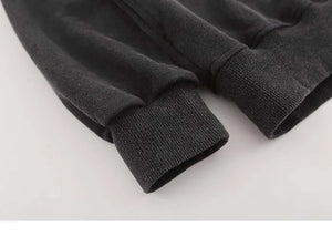 Dusty Color Full Moon With Wave Graphic Hoodie , - Streetwear Hoodie - Slick Street