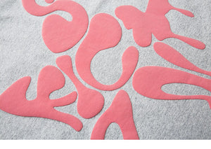 Star Shape Melting Letter Graphic T-Shirt , - Streetwear T-Shirts - Slick Street