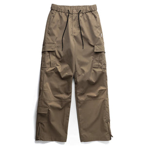 Ankle Zipper Style Cargo Pants Khaki, XS - Streetwear Pants - Slick Street