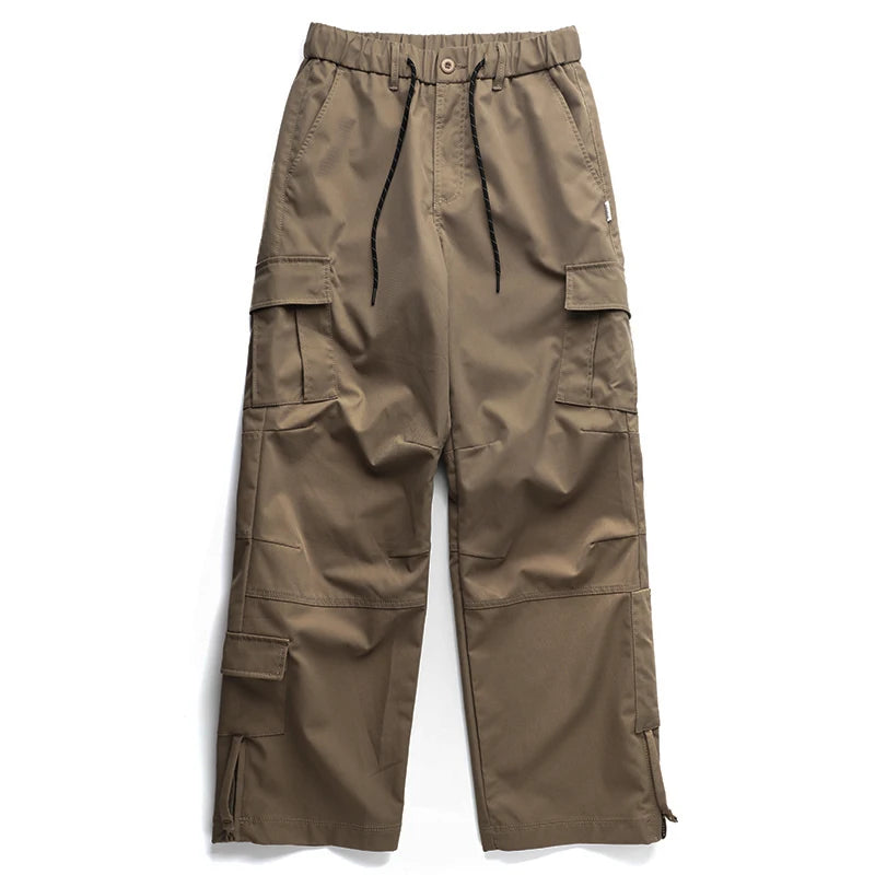 Ankle Zipper Style Cargo Pants Khaki, XS - Streetwear Pants - Slick Street