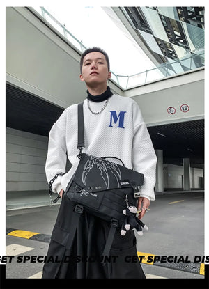 Single Shoulder Multifunctional Bag , - Streetwear Bag - Slick Street