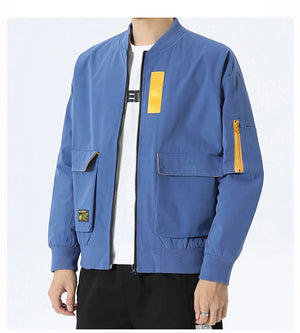 Double Pocket Sleeve Zipper Style Jacket , - Streetwear Jacket - Slick Street