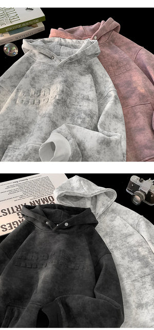 Tie-Dye Kangaroo Pocket Pullover Hoodie , - Streetwear Hoodie - Slick Street