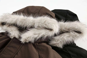 Star Pendant Winter Jacket , - Streetwear - Slick Street