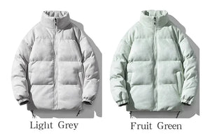 Solid Color Puff Sleeves Bubble Jacket , - Streetwear Jacket - Slick Street