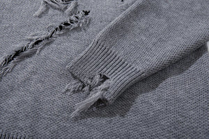 RA Distressed Sweatshirt , - Streetwear Sweatshirts - Slick Street