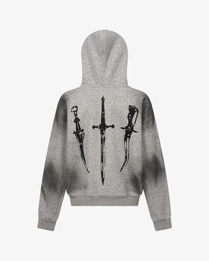 Sinful Zip Up Fur Hooded Jacket , - Streetwear Hoodie - Slick Street