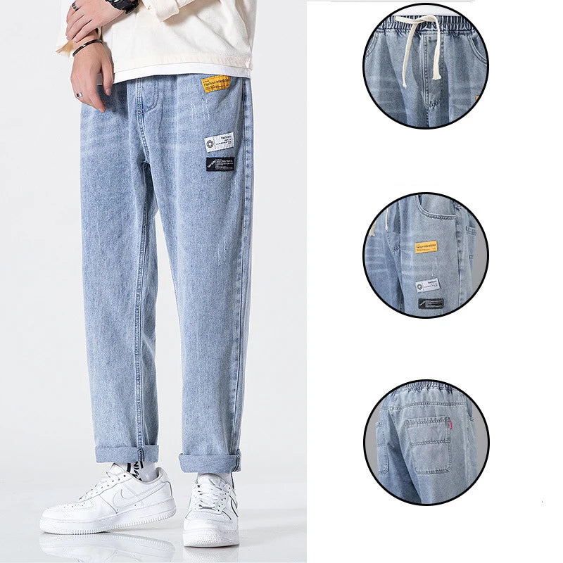 Ripped Nostalgic Denim Pants ,  - Streetwear Pants - Slick Street