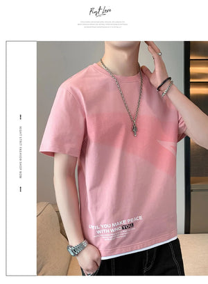 Falling Star Short Sleeves Loose T-Shirt , - Streetwear T-Shirts - Slick Street