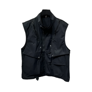 Dark Crow Sleeveless Zipper Vest , - Streetwear Vest - Slick Street