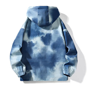Tie Die VS23 Windbreaker Zipper Jacket , - Streetwear Jacket - Slick Street