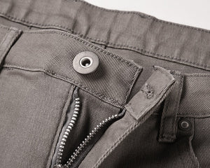 Solid Color Multi Pockets Denim Pants , - Streetwear Pants - Slick Street