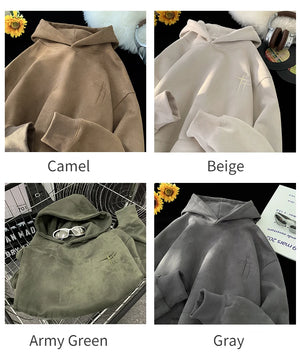 Malk Up Trend Suede Hoodie , - Streetwear Hoodie - Slick Street