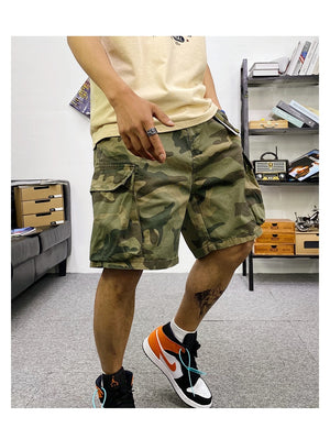 Tactical Multi-Pocket Cargo Shorts , - Streetwear Shorts - Slick Street