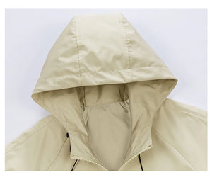 Windbreaker Half Zipper Hiking Jacket , - Streetwear Jacket - Slick Street