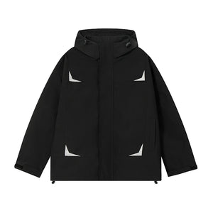 Dark Color Windbreaker Hoodie , - Streetwear Hoodie - Slick Street