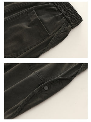 BG26 Corduroy Pattern Streetwear Baggy Joggers , - Streetwear Joggers - Slick Street