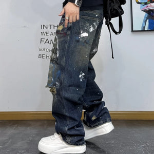 Third Brother Ripped Denim Jeans , - Streetwear Jeans - Slick Street