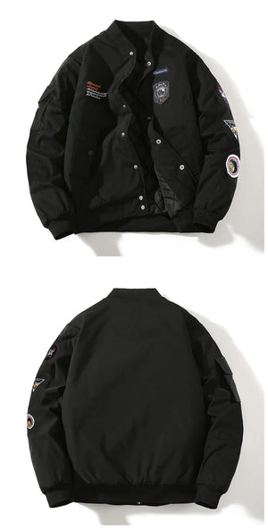 Pilot Patch Work Button Up Jacket , - Streetwear Jacket - Slick Street