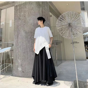 Kaju Long Bottom T-Shirt , - Streetwear T-Shirts - Slick Street