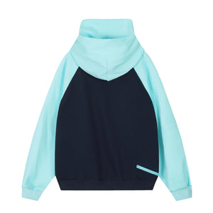 Double Neckline Multi Zipper Style Hoodie , - Streetwear Hoodie - Slick Street