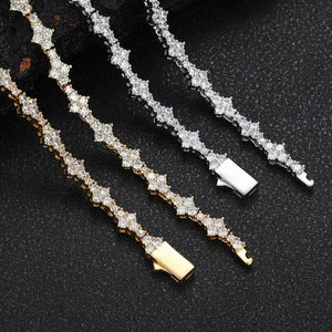Iced Out 5A Cubic Zirconia Necklace , - Streetwear Necklace - Slick Street