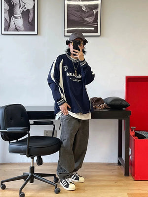 Color Block Classic V-neck Sweater , - Streetwear Sweater - Slick Street