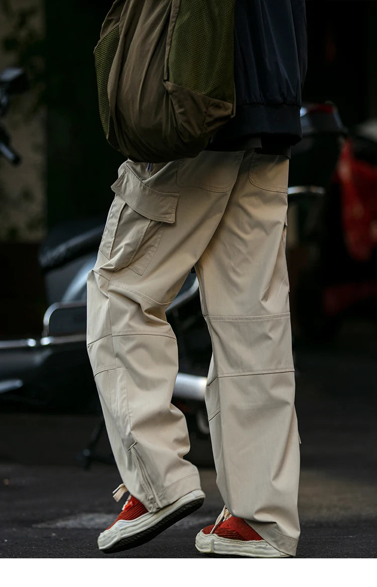 Ankle Zipper Style Cargo Pants , - Streetwear Pants - Slick Street