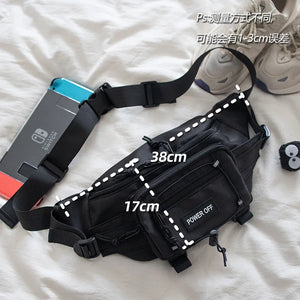 Power OFF Crossbody Bag , - Streetwear Bag - Slick Street