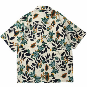 Colorful Floral Art Short Sleeves T-Shirt , - Streetwear T-Shirts - Slick Street